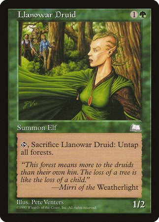 Llanowar Druid [Weatherlight] | Gate City Games LLC