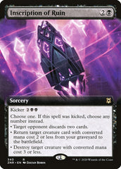 Inscription of Ruin (Extended Art) [Zendikar Rising] | Gate City Games LLC