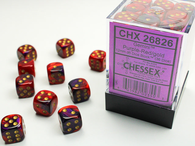 Chessex Gemini 12mm Dice Block | Gate City Games LLC