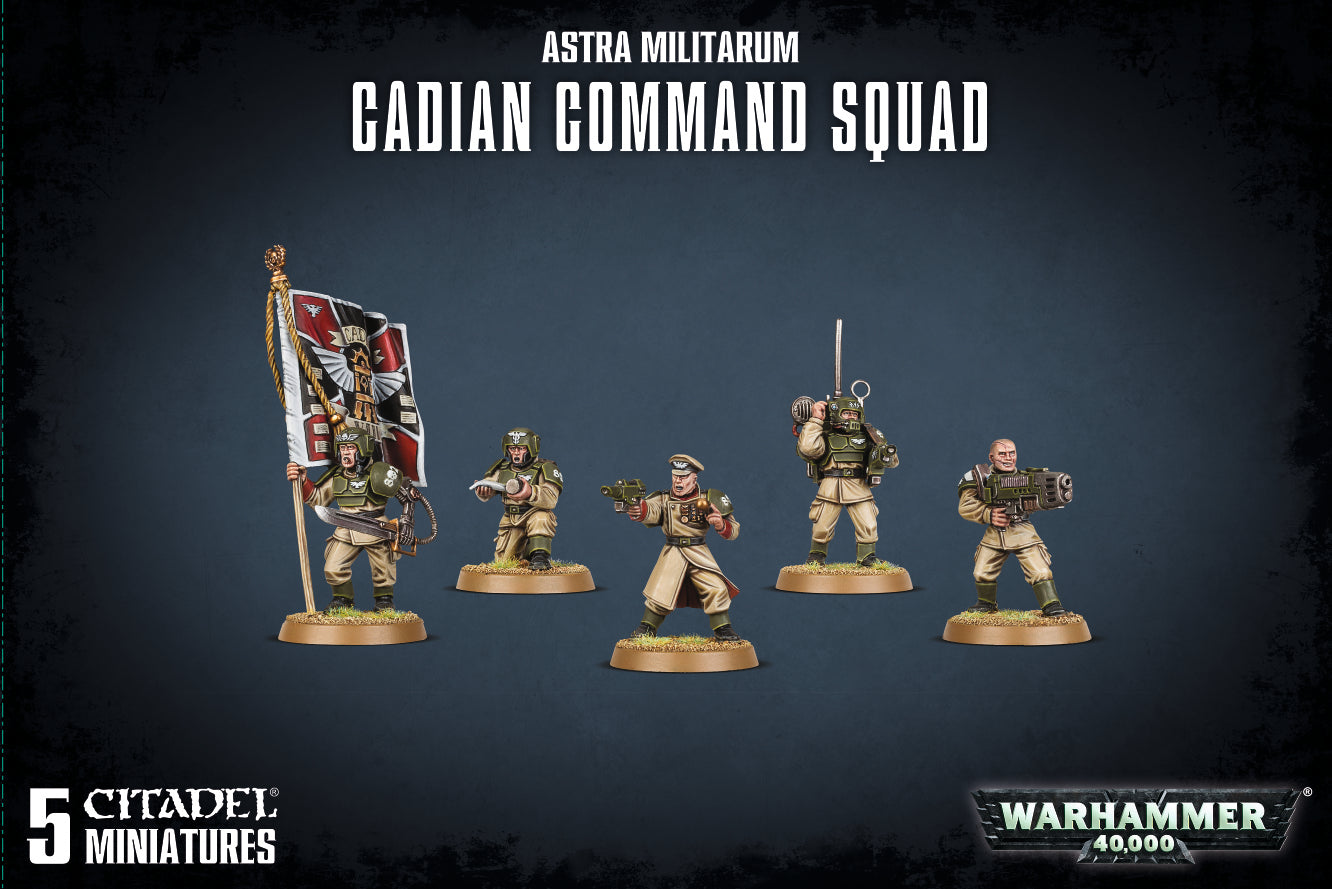 Astra Militarum Cadian Command Squad | Gate City Games LLC