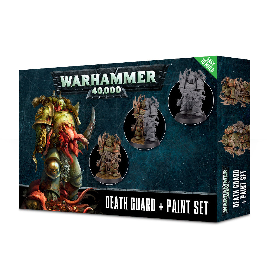 Warhammer 40K Death Guard + Paint Set | Gate City Games LLC
