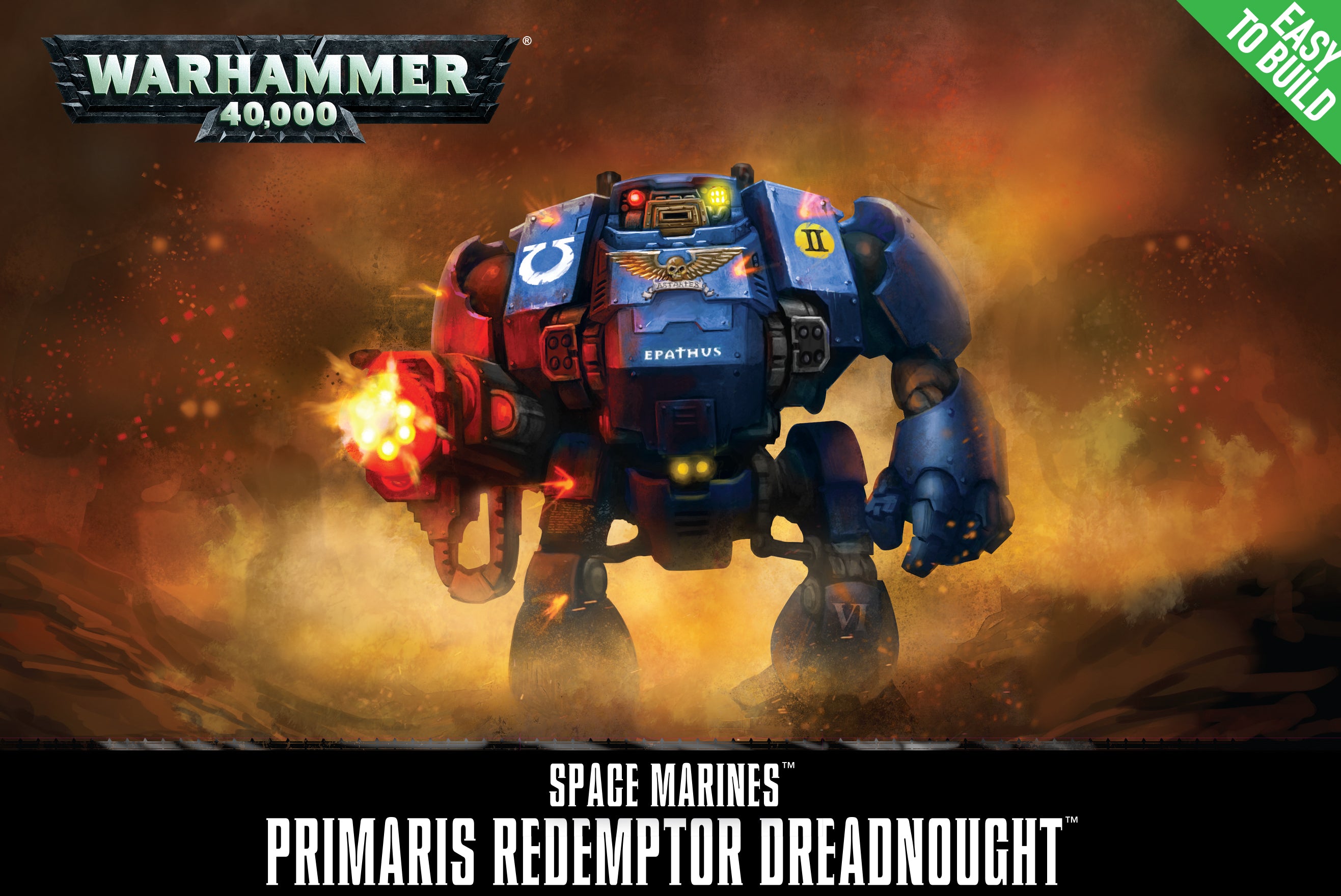 Warhammer 40K Space Marines Primaris Redemptor Dreadnought | Gate City Games LLC