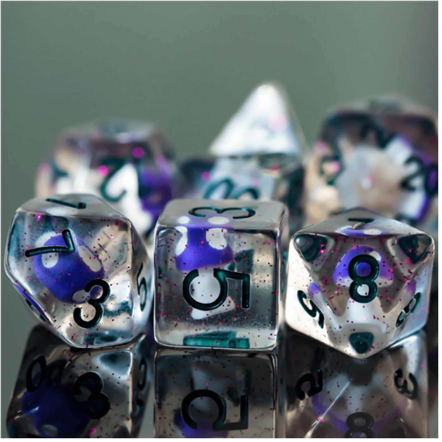 Mulberry Mushrooms RPG Dice Set | Gate City Games LLC
