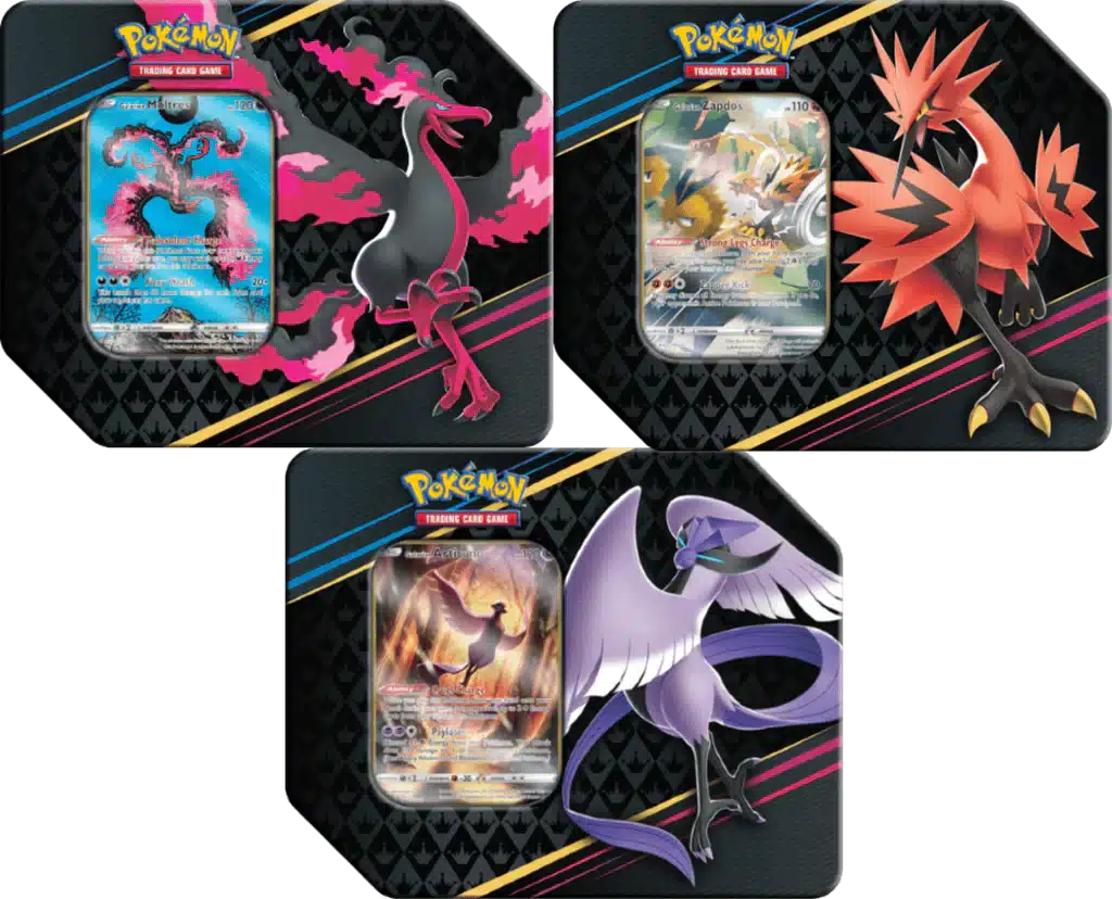 Pokemon Crown Zenith Galarian Bird Trio Tin Gate City Games LLC Pokemon Crown Zenith Galarian Bird Trio Tin Gate City Games LLC