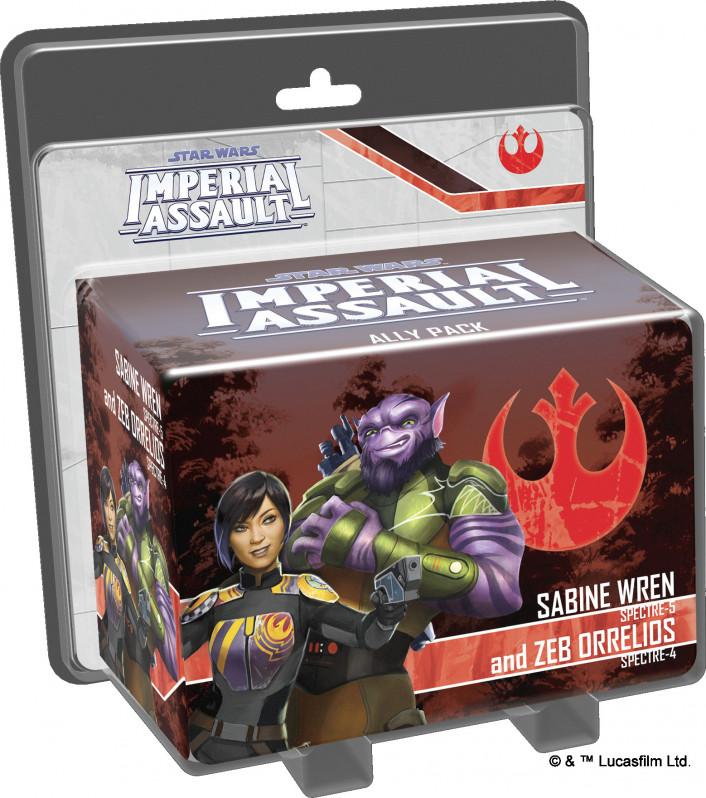 Star Wars Imperial Assault - Sabine Wren & Zeb Orrelios Ally Pack | Gate City Games LLC