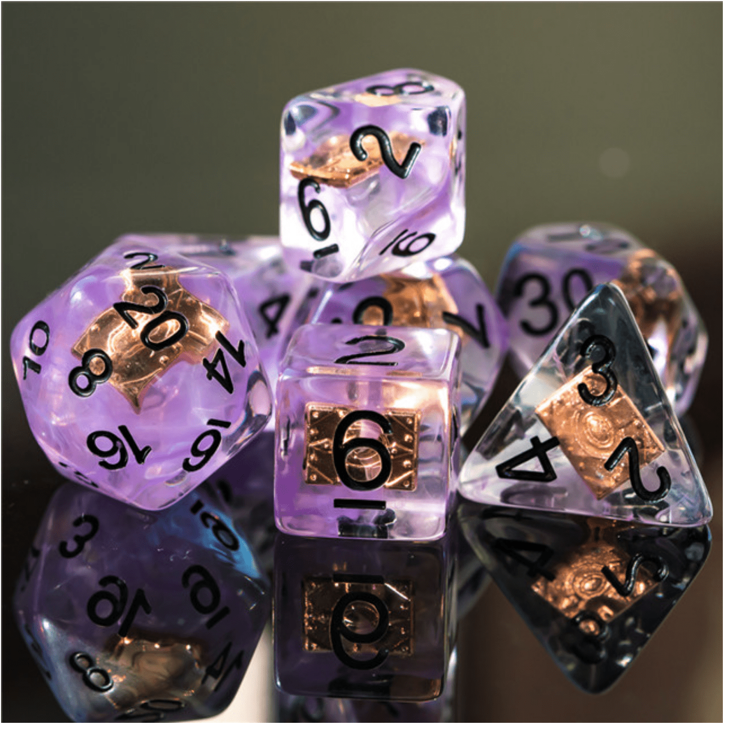Warlock's Eldrich Tome RPG Dice Set | Gate City Games LLC