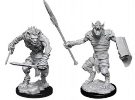 Nolzur's Marvelous Miniatures : Gnoll and Gnoll Flesh Gnawer | Gate City Games LLC